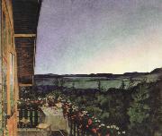 Harald Sohlberg summer night USA oil painting artist